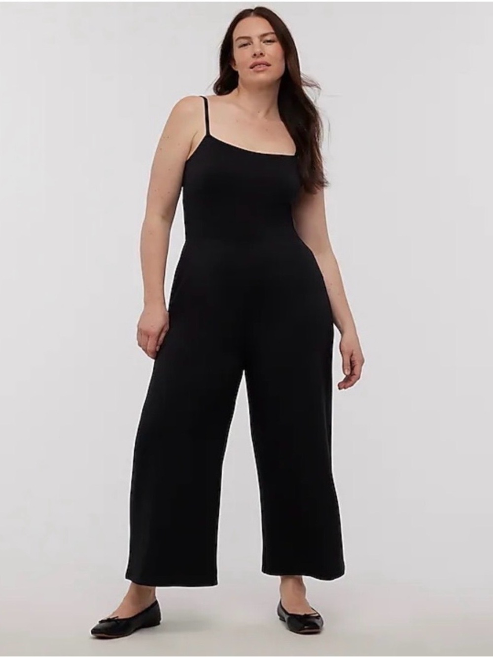 Madewell Lightweight Ponte Straight Leg Jumpsuit soft black women Small